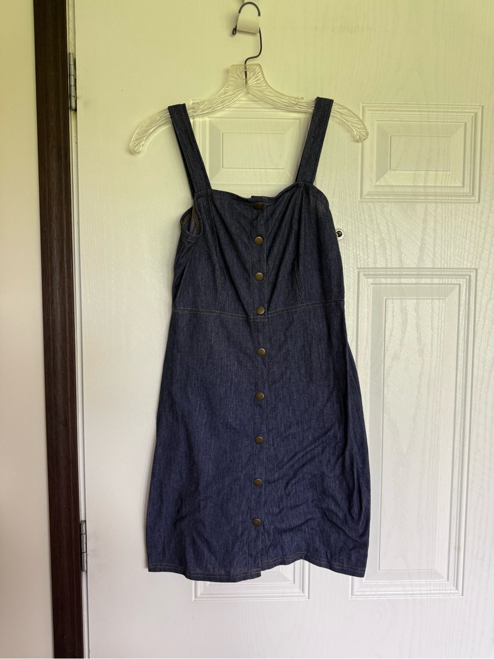 2 for $20 sale: No comment NY LA snap up stretch denim looking dress - S